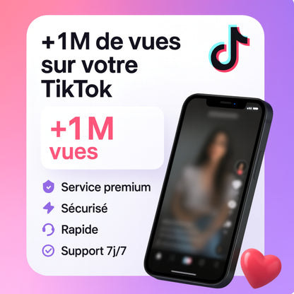 Pack Viralité (1 MILLION Vues + 10.000 Likes )